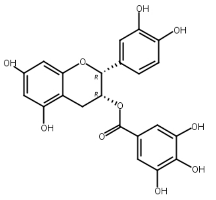 Benzoic acid, 3,4,5-trihydroxy-,  (2R,3R)-2-(3,4-dihydroxyphenyl)-3,4-dihydro-5,7-dihydroxy-2H-1-benzopyran-3-yl ester