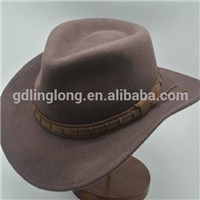 fashion western cowboy hats for hiker wholesale manufacture OEM And ODM leather decoration FM014036