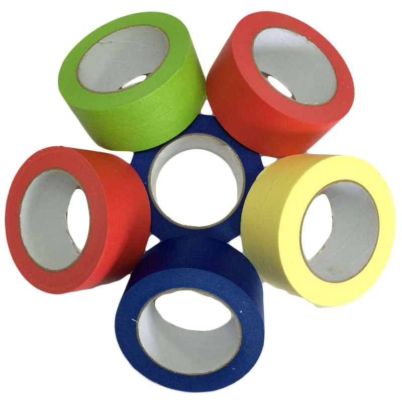 Yuanjinghe Colored Masking Tape Manufacturer High Temperature Masking Tape Paper Painters Tape