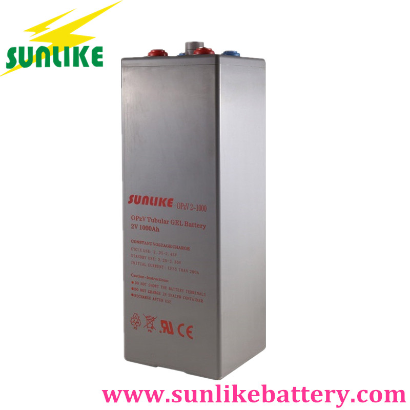 Opzv Tubular Gel Battery 2V1000ah for Solar Power 25years Life