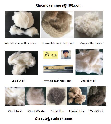 Dehaired cashmere fibre carded wool fibre camel hair from China
