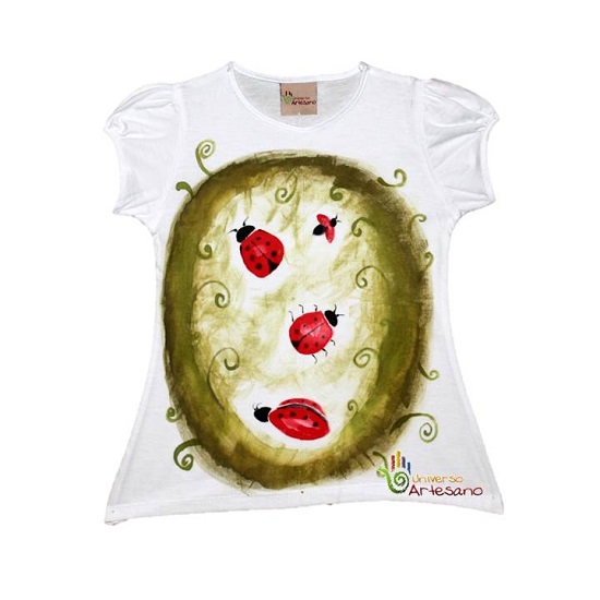 Universo Artesano - T-shirt for kids 100% pima cotton hand painted made in Peru