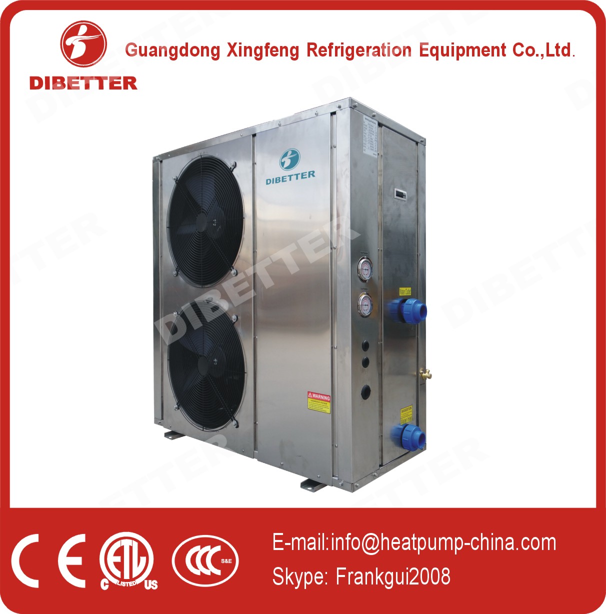 Stainless Steel Swimming Pool Heat Pump,DBT-24SP