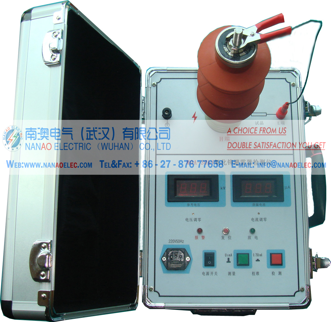 NAMOA-30KV Oxide Arrester (MOA) Tester,Arrester tester, zinc oxide arrester characteristics tester, NAMOA-30KV arrester DC parameter tester