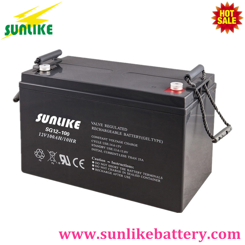 Deep Cycle Solar Power Gel Battery 12V 100ah