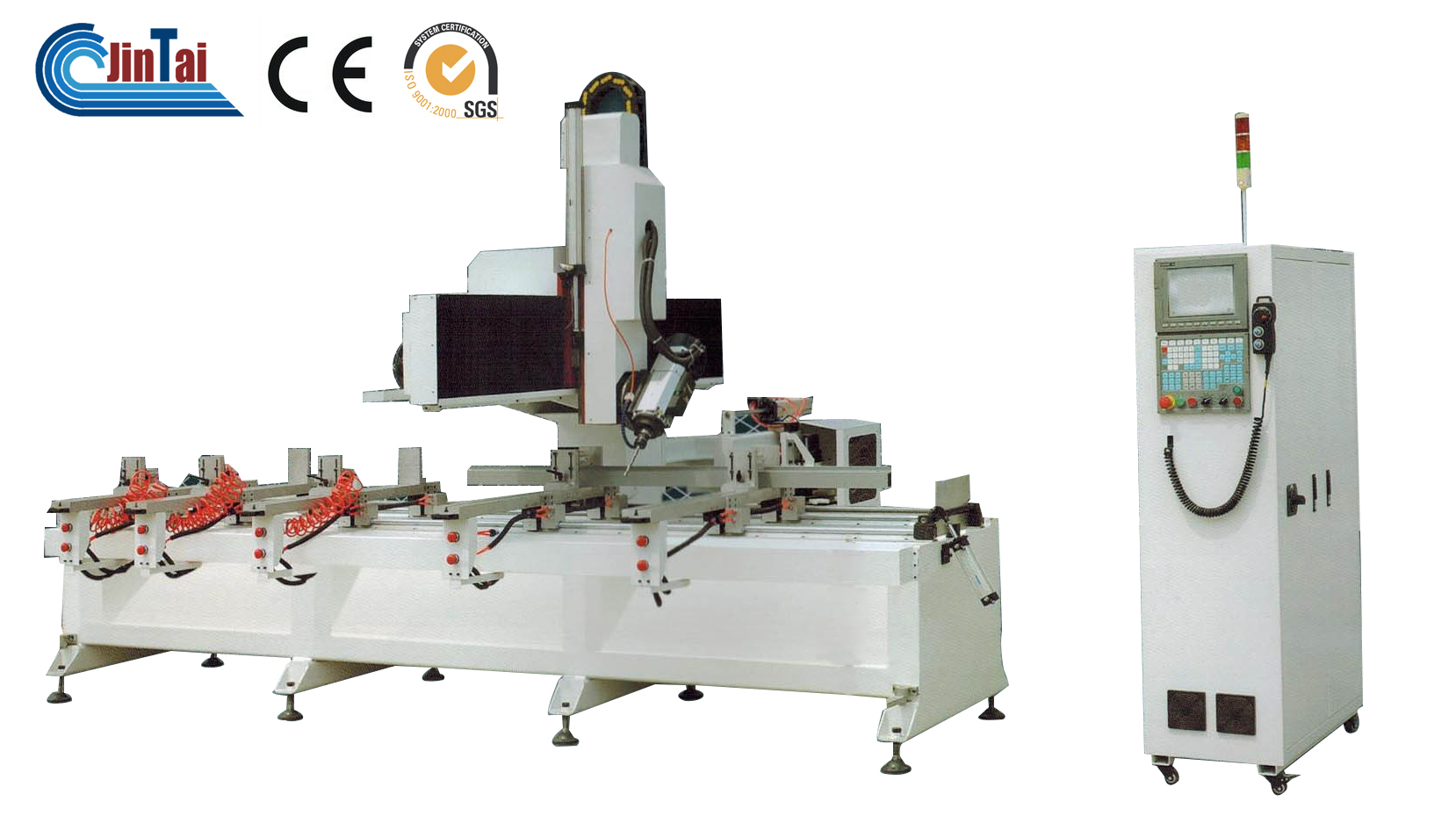 4 Axis CNC Aluminium profile drilling milling Machining Center