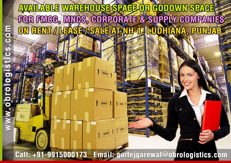 godown space for logistics on rent lease in ludhiana, punjab, india