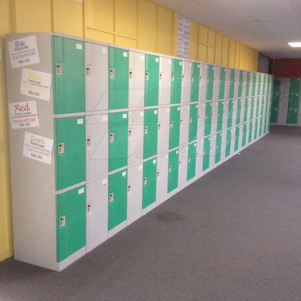 Triple Tier School Lockers ABS Plastic