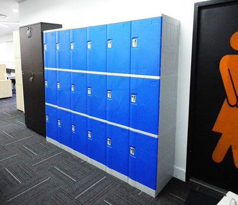 Six Tier Office Lockers ABS Plastic