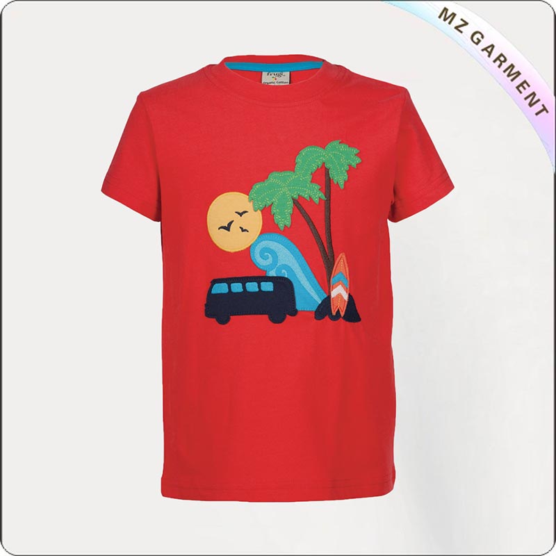 Kids Ecological Sunset Beach Tee