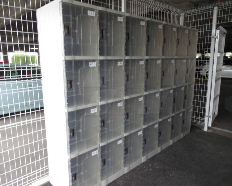 Triple Tier Storage Lockers ABS Plastic