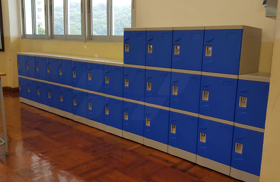 Six Tier School Lockers ABS Plastic