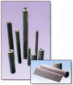 Stainless steel wire mesh pleated filter elements