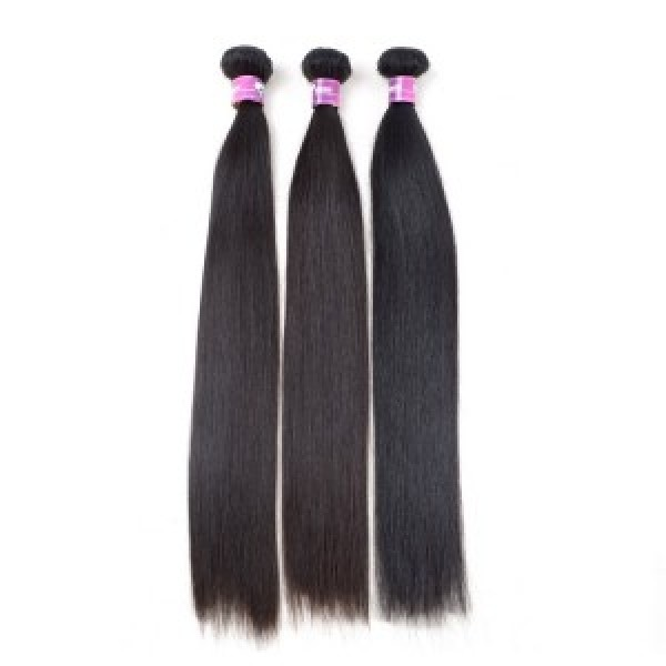 T1hair 100% best virgin natural black hair weave Straight hair