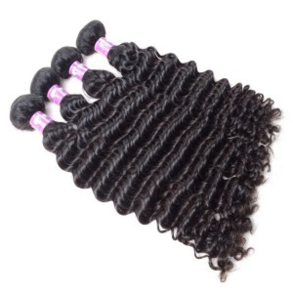 100% virgin Brazilian human hair piece Curly high quality weft