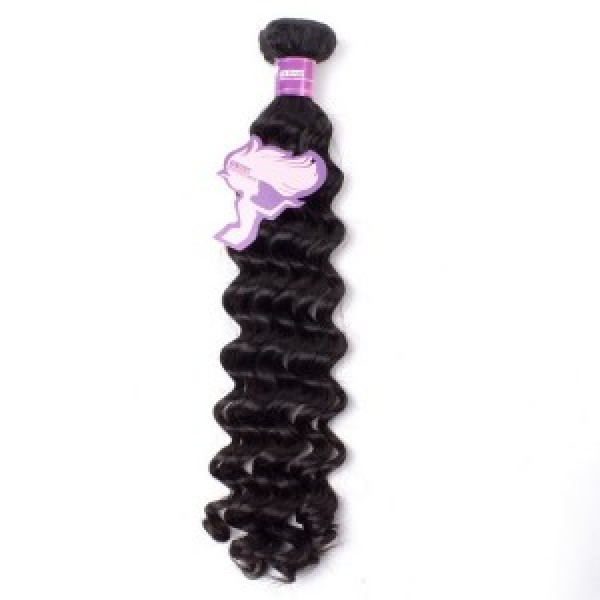 100% Unprocessed Virgin Human Hair Brazilian Extensions Weft in STOCK Natural Black