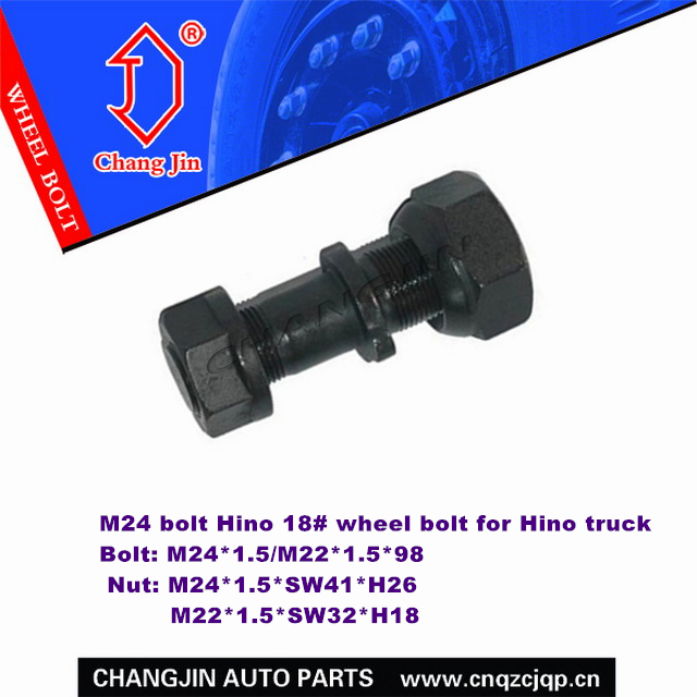 M24 bolt Hino 18# wheel bolt for Hino truck 