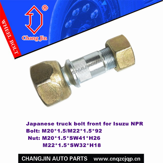 Japanese truck bolt front for Isuzu NPR&Jumbo 2004