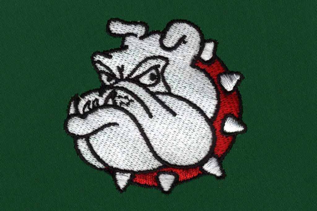 Prideful Bulldog Digital Embroidery 