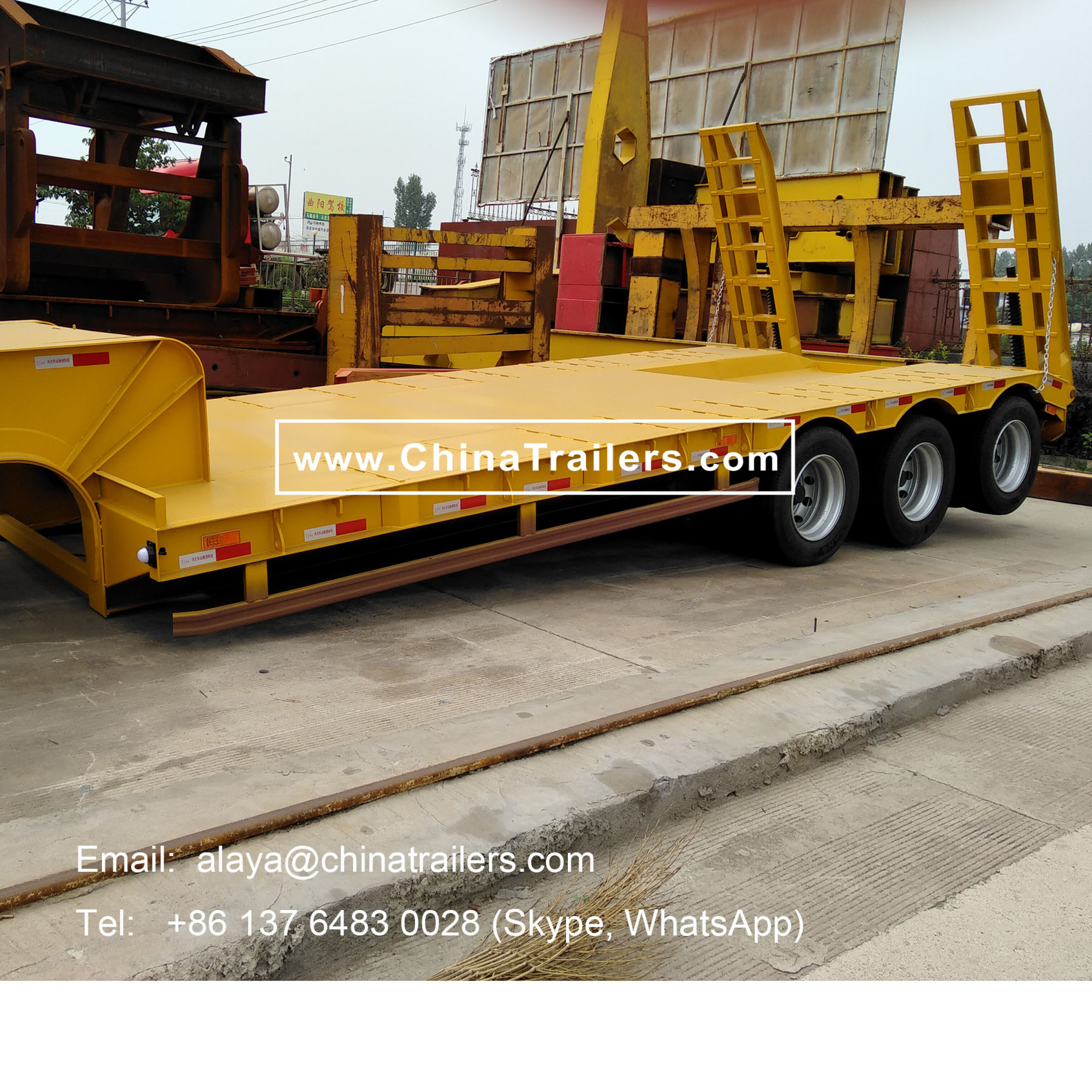 3 axles Lowboy trailers for sale