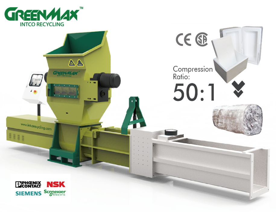 Recycling Styrofoam with GREENMAX ZUES C200 compactor