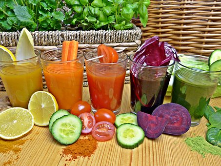 Juices, ফল এবং উদ্ভিজ্জ