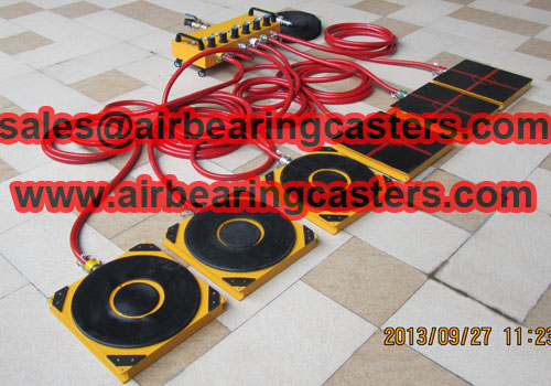 Air bearing casters applications air casters