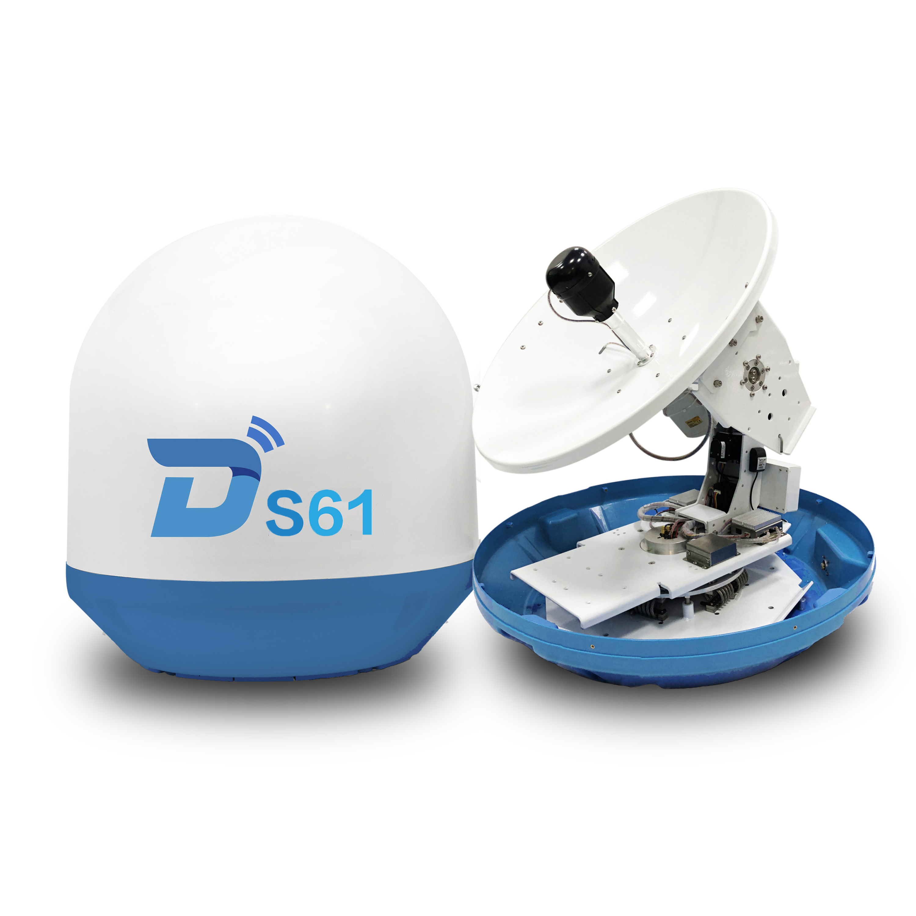 Ditel S61 63cm 3-axis ku band outdoor digital marine satellite tv antenna dish antenna