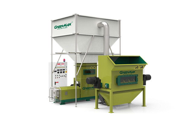 Hot sale Styrofoam melting machine of GREENMAX M-C300 densifier