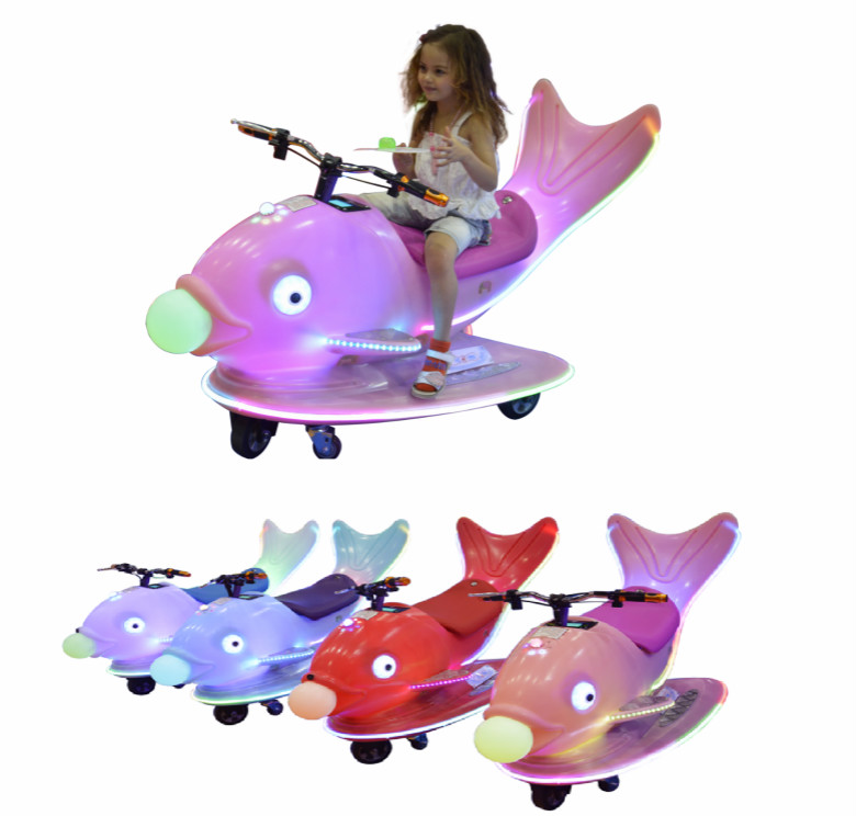 Amusement kid ride fish