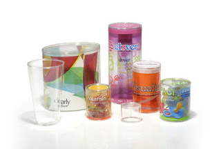 Clear Plastic Tube and Round Packaging