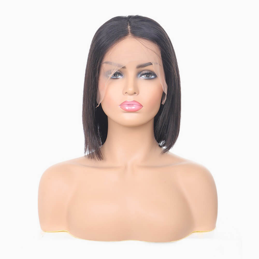 Long Bob Lace Front Wigs Brazilian Virgin Hair in Stock S200