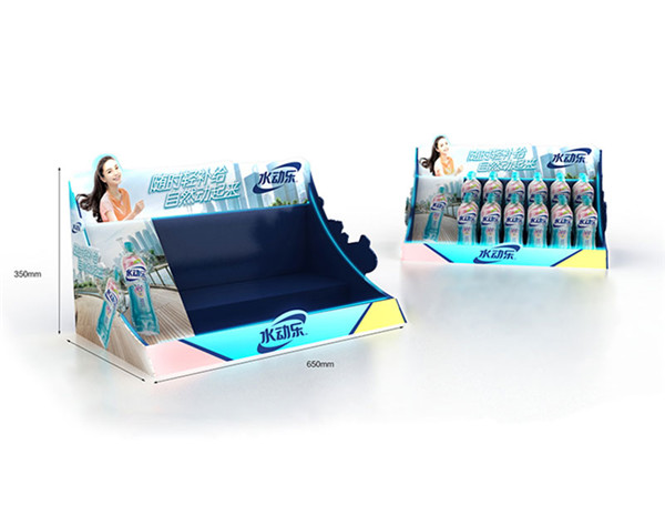 Customized promotional metal floor display stand/ dumpbin/ standee