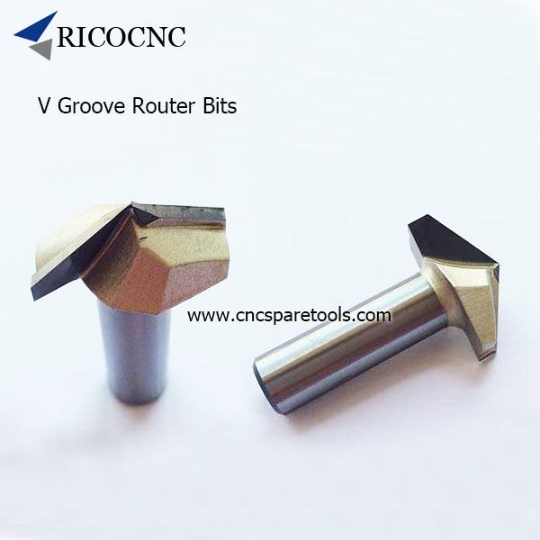 V Groove Router Bits Carbide Tipped 3D V Groove Cutters