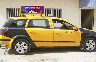 Double Sided P5mm Car Roof Sign In Cote d'Ivoire   