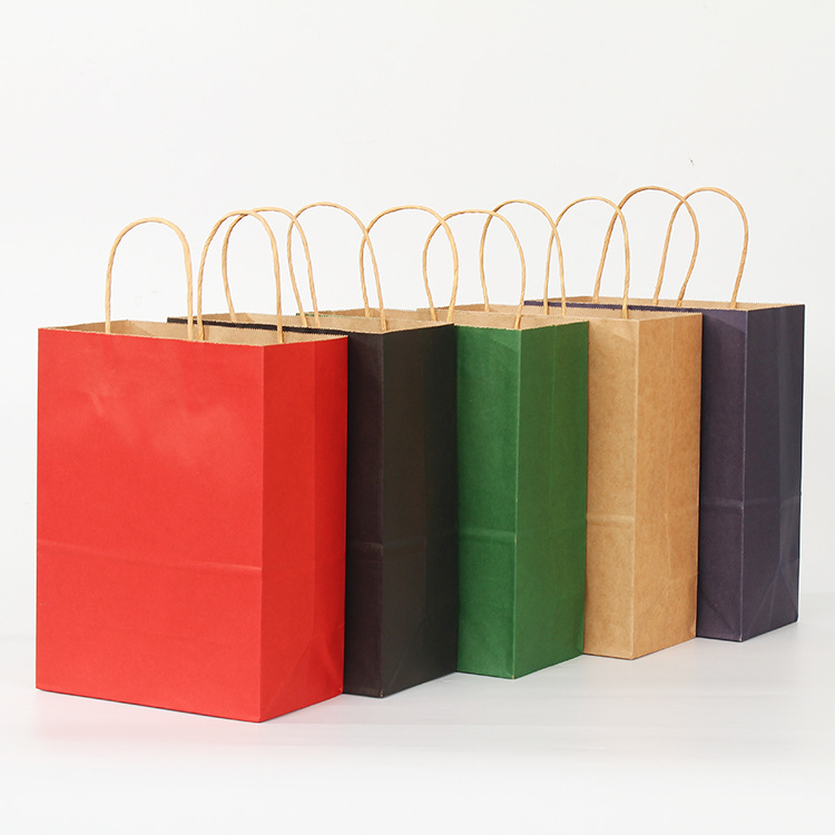 Solid Color Kraft Paper Bag