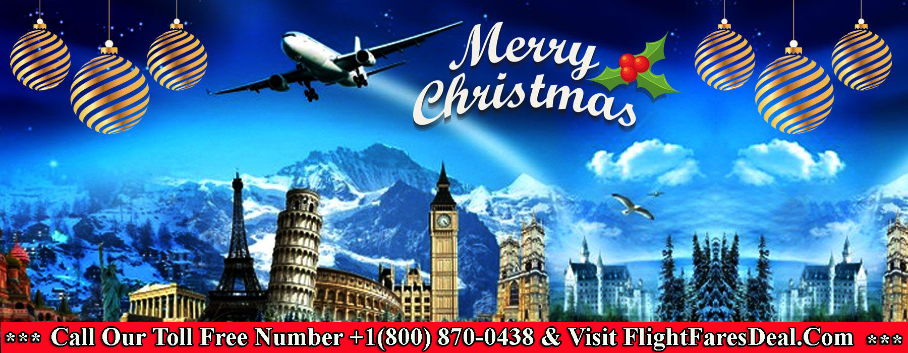 Christmas Flight Airfare Deals | FlightsFaresDeal | +1-800-870-0438