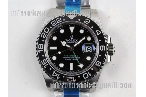 ROLEX GMT-MASTER II 116710 LN BLACK CERAMIC 1:1 NOOB V7 BEST EDITION A3187 (CORRECT HAND STACK)