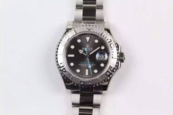 ROLEX YACHT-MASTER 116622 JF NEW VERSION GRAY DIAL ON SS BRACELET SA3135