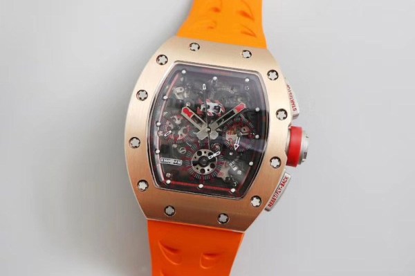 RICHARD MILLE RM011-FM RG CHRONOGRAPH ROSE GOLD CASE KVF