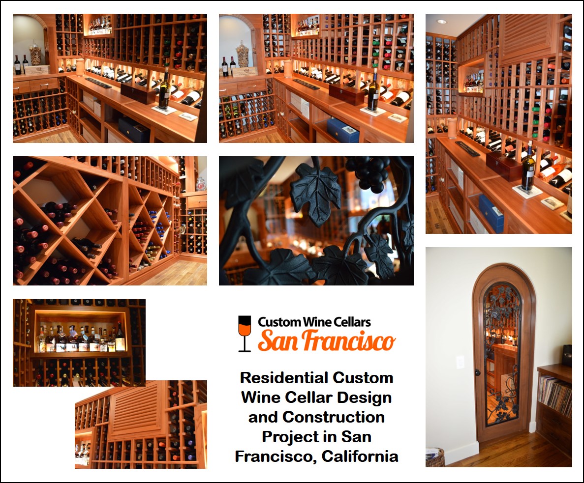 Residential Custom Wine Cellar Design and Construction Project San Francisco