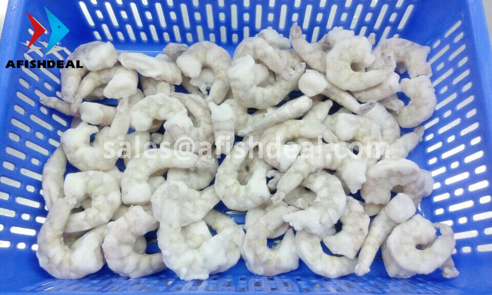 VANNAMEI SHRIMP - PEELED DEVEINED TAIL OFF - FROZEN PENAEUS VANNAMEI -  SEAFOOD VIETNAM