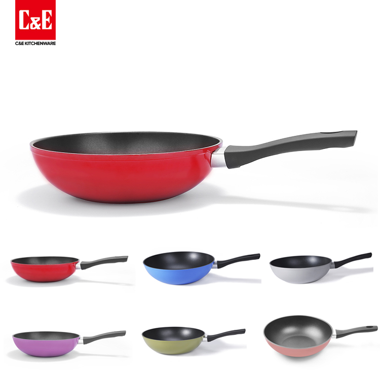 Aluminum Non-stick deep fry pan