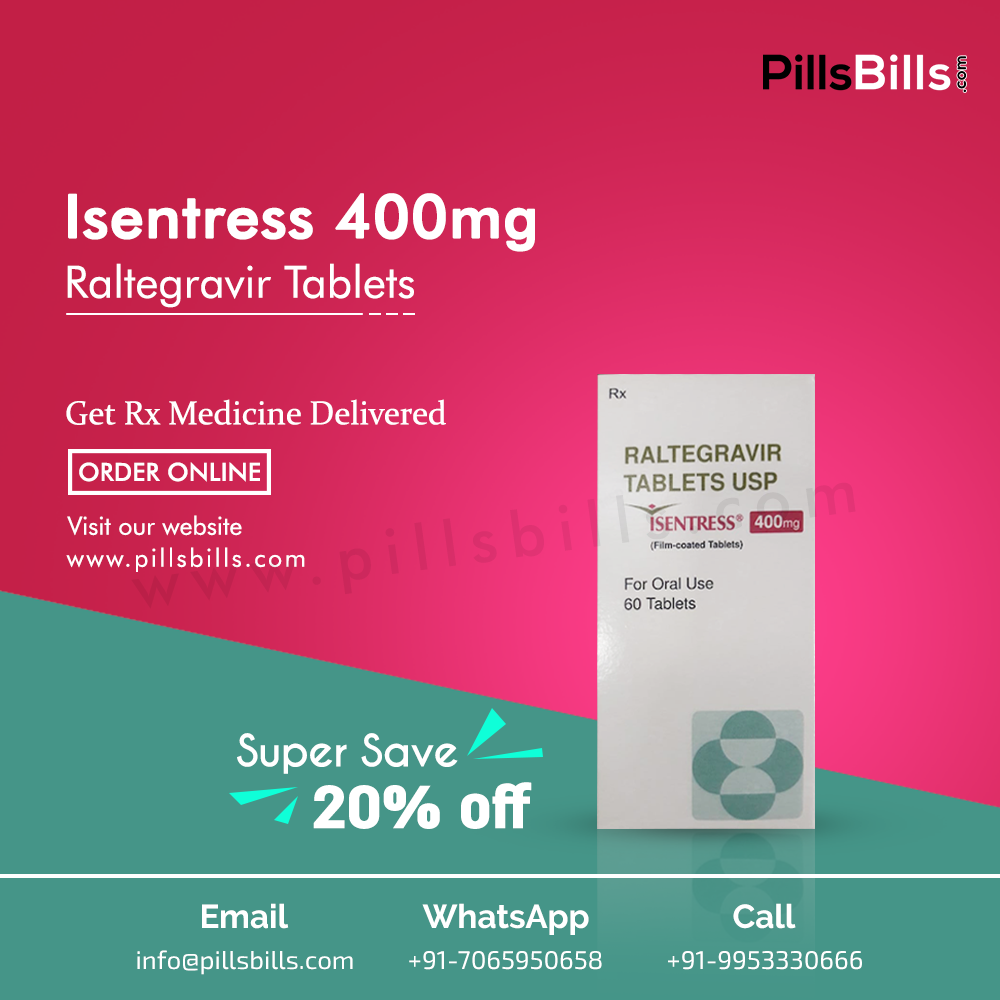 Buy Isentress 400mg Tablets