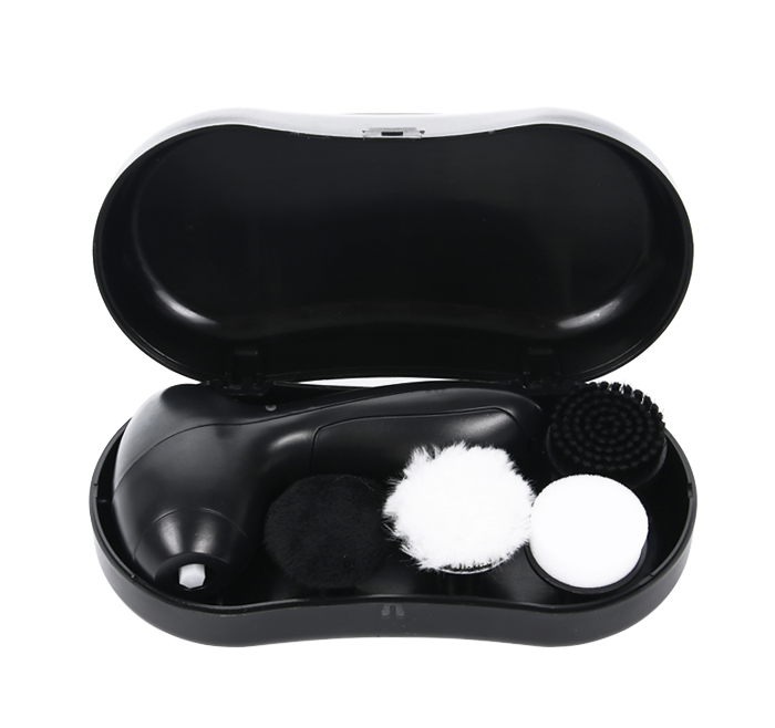 4-1 Portable Shoe Cleansing Shoes Polisher Dust Removing Brightening for Leather Care with Travel Case AE-711