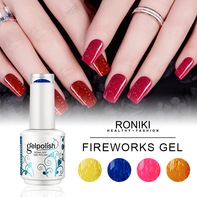 RONIKI FIREWORKS COLOR GEL POLISH