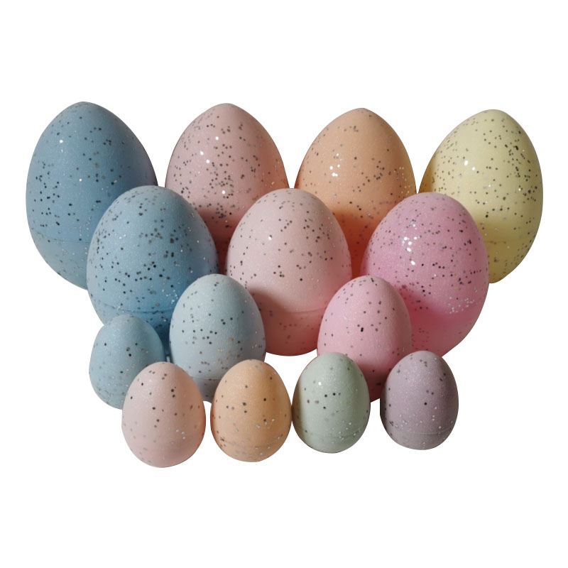  Large, medium and small set Glitter Fillable Eggs