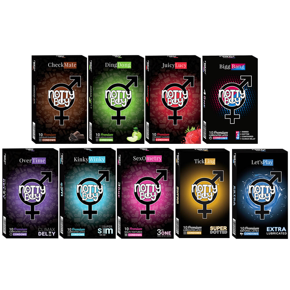 NottyBoy Startup Kit Condoms For Dealers, Distributors, and Small Sellers (45 Pack)