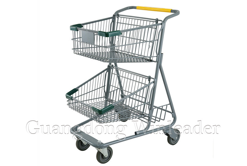 YLD-MT073-1F American Style Shopping Cart   Supermarket shopping cart factory