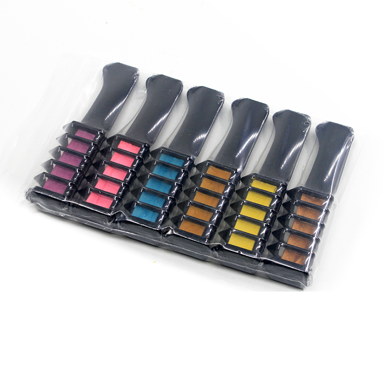 ES-HC-001 Single Head Handle Temporary Dye Hair Chalk Comb